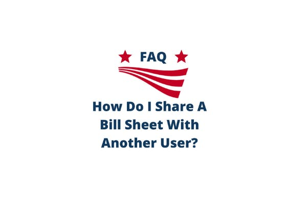 How to Share a Bill Sheet with Another User