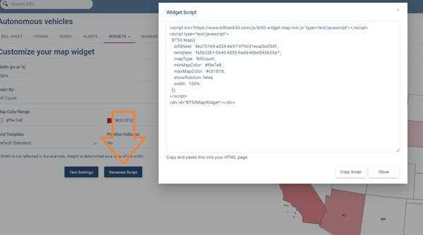 How to Edit the Font on Your Bill List or Bill Map Widget