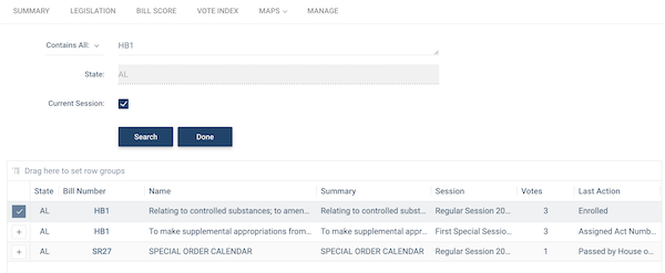 Clicking plus on the add bills screen