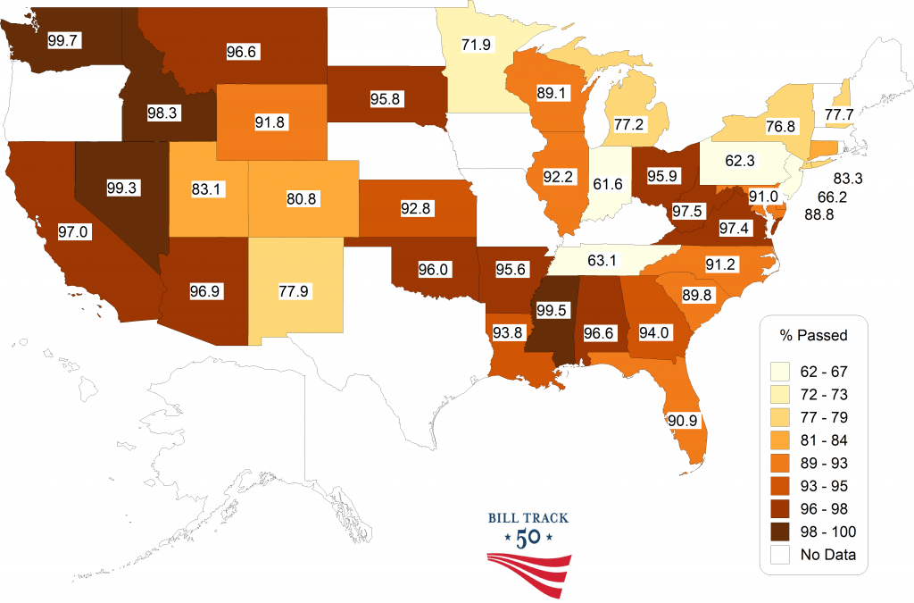 Vote Percent Passed heat map