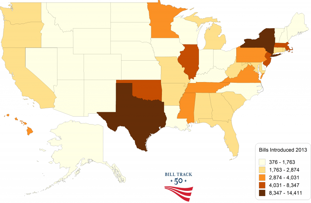 Heat Map Bills Introduced 2013