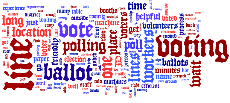 Word Cloud of My Fair Election reviews