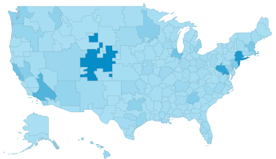 2013 Users US Heat Map