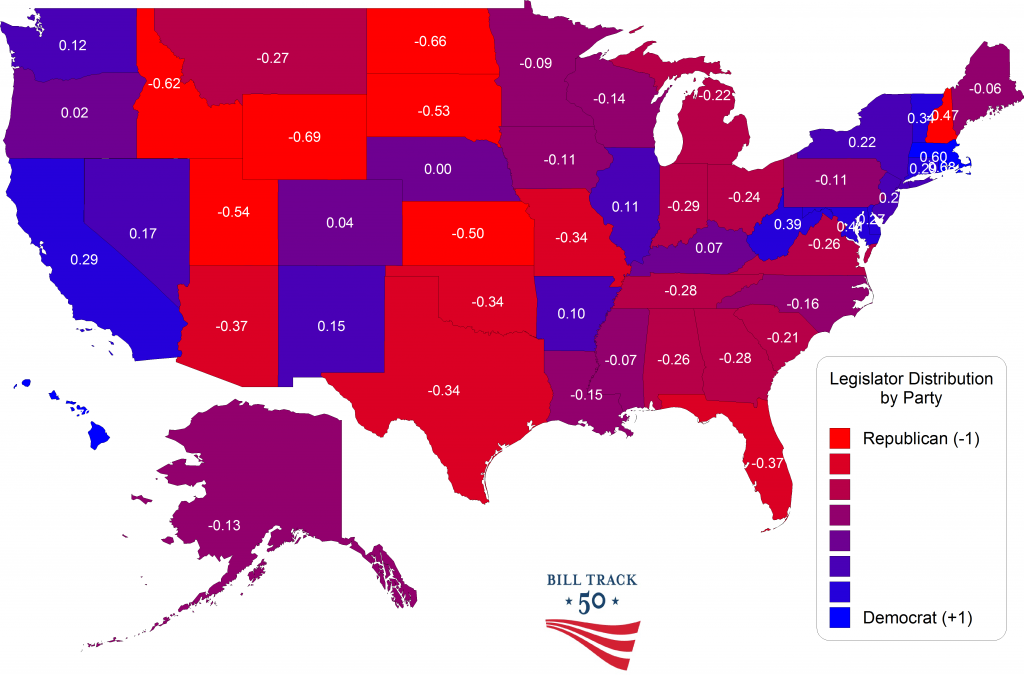 Legislator Distribution by Party