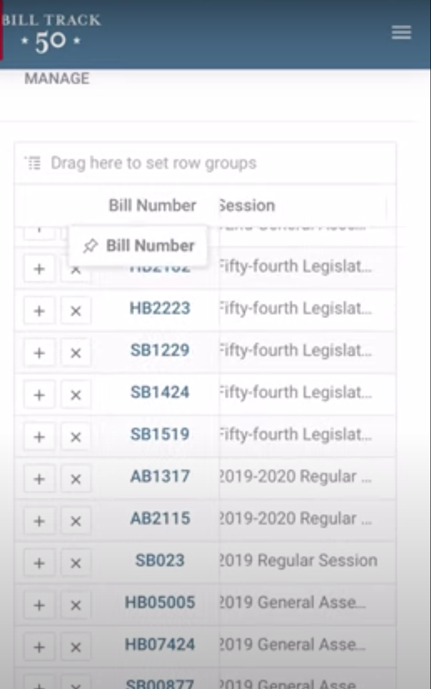 Bill Sheet with Pinning Example