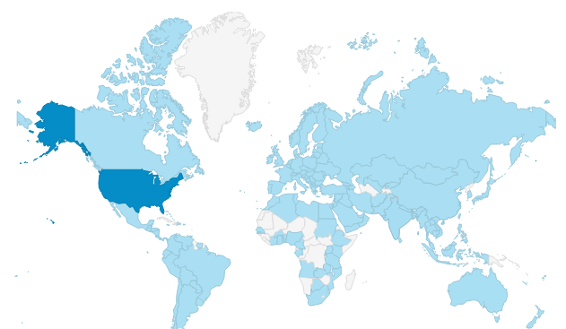 2013 Users Worldwide Heat Map
